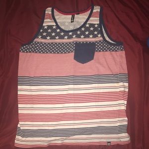 Patriotic American Flag Tank-Top